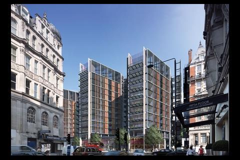 Visualisations of the completed scheme from rear and front